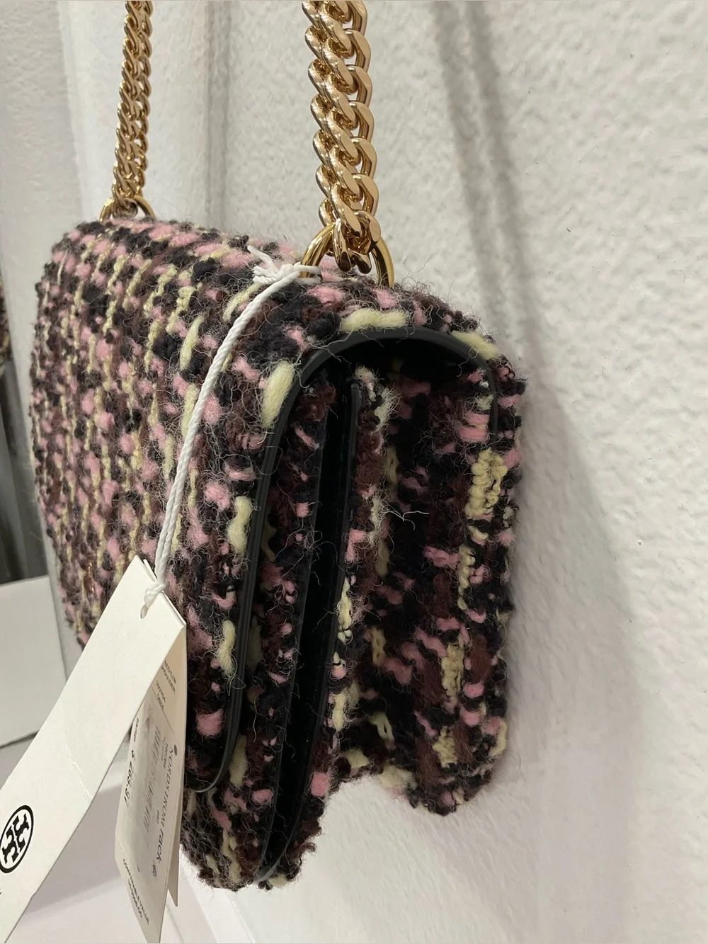 NWT Tory Burch Tweed Shoulder Bag - Picture 5 of 14